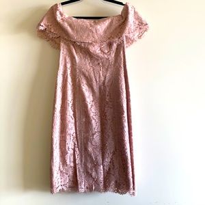 BRAND NEW Blush Lace Eliza J Dress Size 8